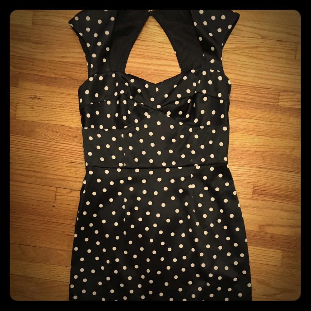 White House Black Market Polka Dot Dress